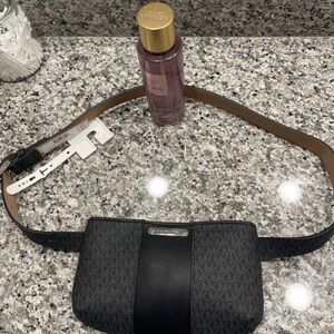 Stylish Black belt Bag  L/ XL